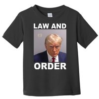 Donald Trump Law And Order Mugshot Toddler T-Shirt