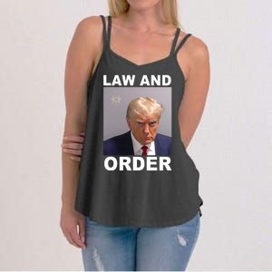 Donald Trump Law And Order Mugshot Women's Strappy Tank