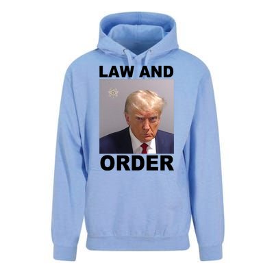 Donald Trump Law And Order Mugshot Unisex Surf Hoodie