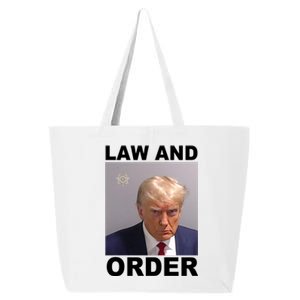 Donald Trump Law And Order Mugshot 25L Jumbo Tote