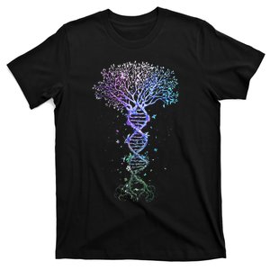 Dna Tree Life Earth Genetics Biologist Science Gift T-Shirt