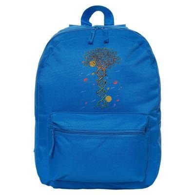 Dna Tree Life Biology Environt Science Genetics Earth Day Gift 16 in Basic Backpack