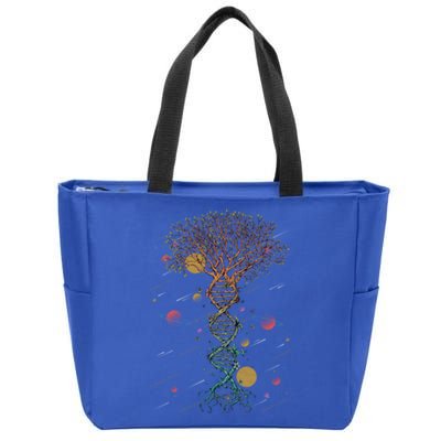 Dna Tree Life Biology Environt Science Genetics Earth Day Gift Zip Tote Bag