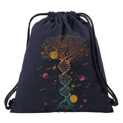 Dna Tree Life Biology Environt Science Genetics Earth Day Gift Drawstring Bag