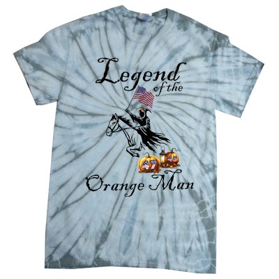 Donald Trump Legend Of The Orange Man Halloween Tie-Dye T-Shirt