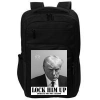 Donald Trump Lock Him Up Inmate Mugshot Impact Tech Backpack