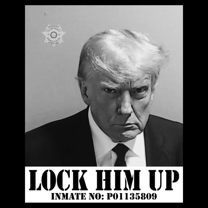 Donald Trump Lock Him Up Inmate Mugshot Impact Tech Backpack