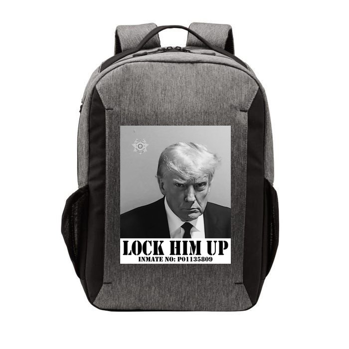 Donald Trump Lock Him Up Inmate Mugshot Vector Backpack