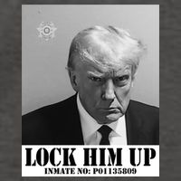Donald Trump Lock Him Up Inmate Mugshot Vector Backpack
