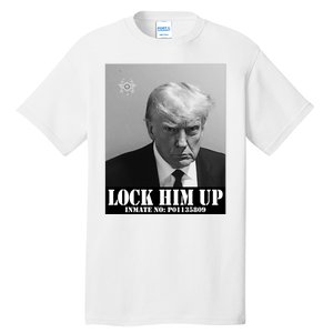 Donald Trump Lock Him Up Inmate Mugshot Tall T-Shirt