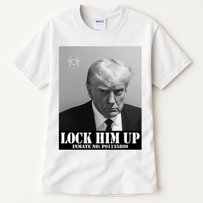 Donald Trump Lock Him Up Inmate Mugshot Tall T-Shirt