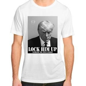 Donald Trump Lock Him Up Inmate Mugshot Adult ChromaSoft Performance T-Shirt