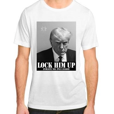 Donald Trump Lock Him Up Inmate Mugshot Adult ChromaSoft Performance T-Shirt