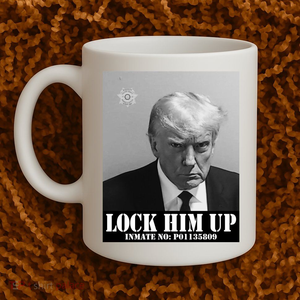 Donald Trump Lock Him Up Inmate Mugshot Mug