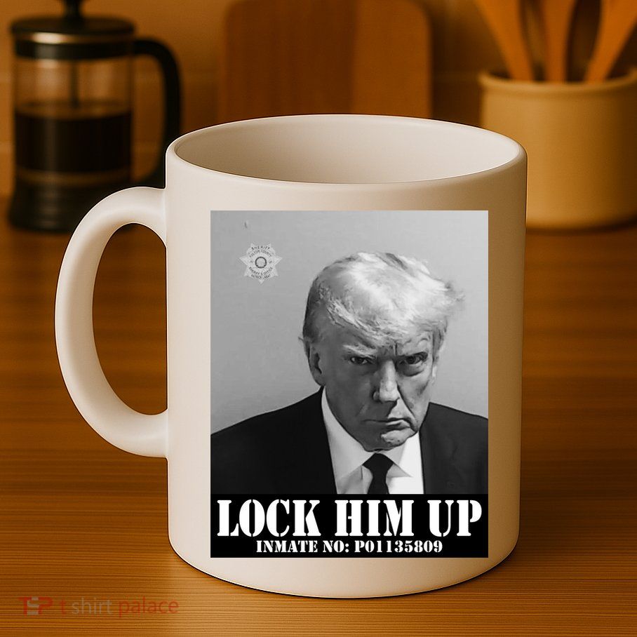 Donald Trump Lock Him Up Inmate Mugshot Mug