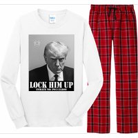 Donald Trump Lock Him Up Inmate Mugshot Long Sleeve Pajama Set