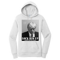 Donald Trump Lock Him Up Inmate Mugshot Women's Pullover Hoodie