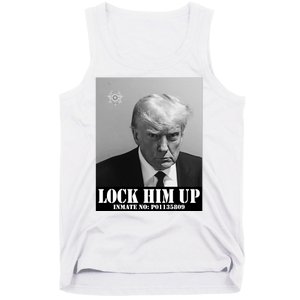 Donald Trump Lock Him Up Inmate Mugshot Tank Top