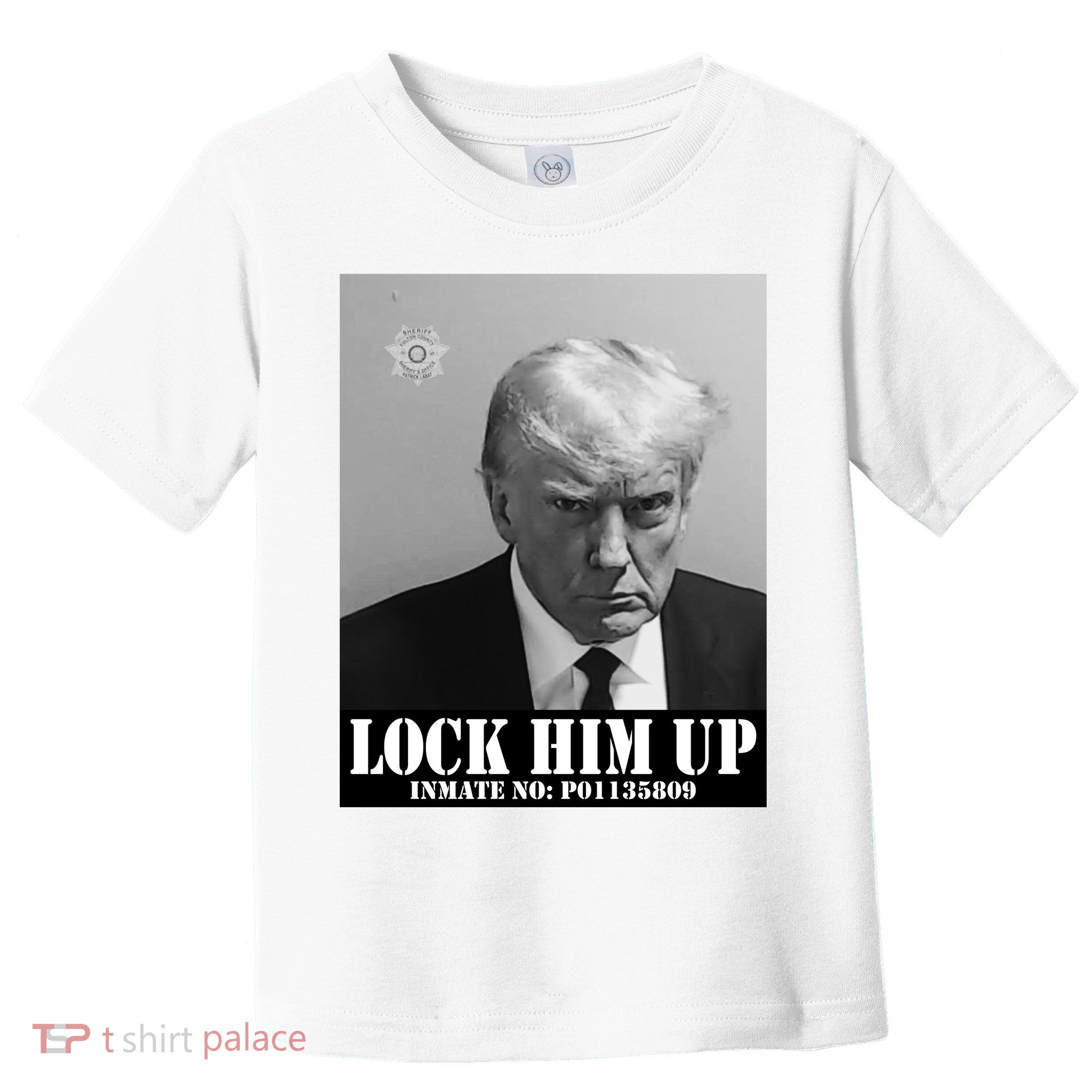 Donald Trump Lock Him Up Inmate Mugshot Toddler T-Shirt