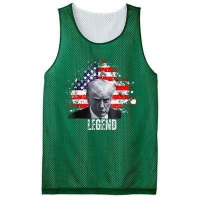 Donald Trump Legend Mug Shot Mesh Reversible Basketball Jersey Tank