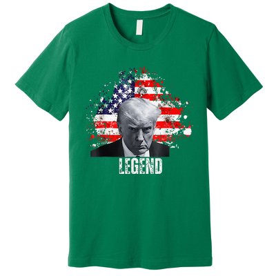 Donald Trump Legend Mug Shot Premium T-Shirt