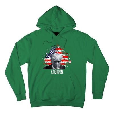 Donald Trump Legend Mug Shot Tall Hoodie