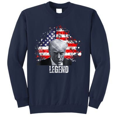 Donald Trump Legend Mug Shot Tall Sweatshirt