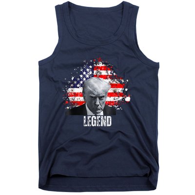 Donald Trump Legend Mug Shot Tank Top