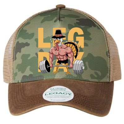 Deadlifting Turkey Leg Day For Bodybuilding Thanksgiving Legacy Tie Dye Trucker Hat