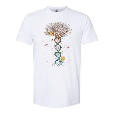 DNA Tree Life Genetics Biologist Science Earth Day Teachers Softstyle® CVC T-Shirt