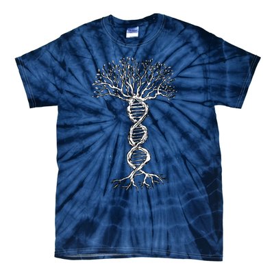 DNA Tree Life Genetics Biologist Science Earth Day Tie-Dye T-Shirt