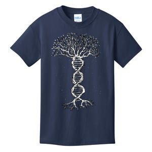 DNA Tree Life Genetics Biologist Science Earth Day Kids T-Shirt