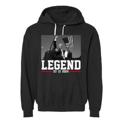 Donald Trump Legend 07/13/2024 Rally Pennsylvania Garment-Dyed Fleece Hoodie