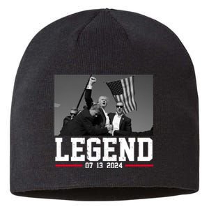 Donald Trump Legend 07/13/2024 Rally Pennsylvania Sustainable Beanie