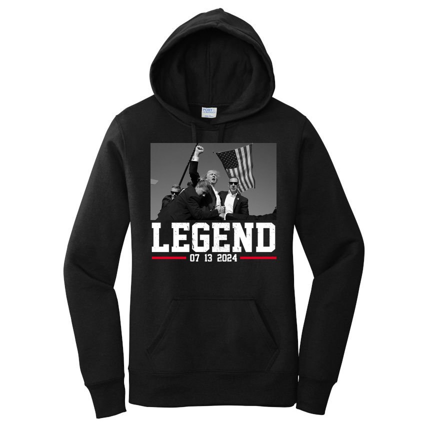 Donald Trump Legend 07/13/2024 Rally Pennsylvania Women's Pullover Hoodie