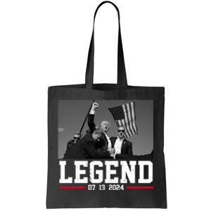 Donald Trump Legend 07/13/2024 Rally Pennsylvania Tote Bag