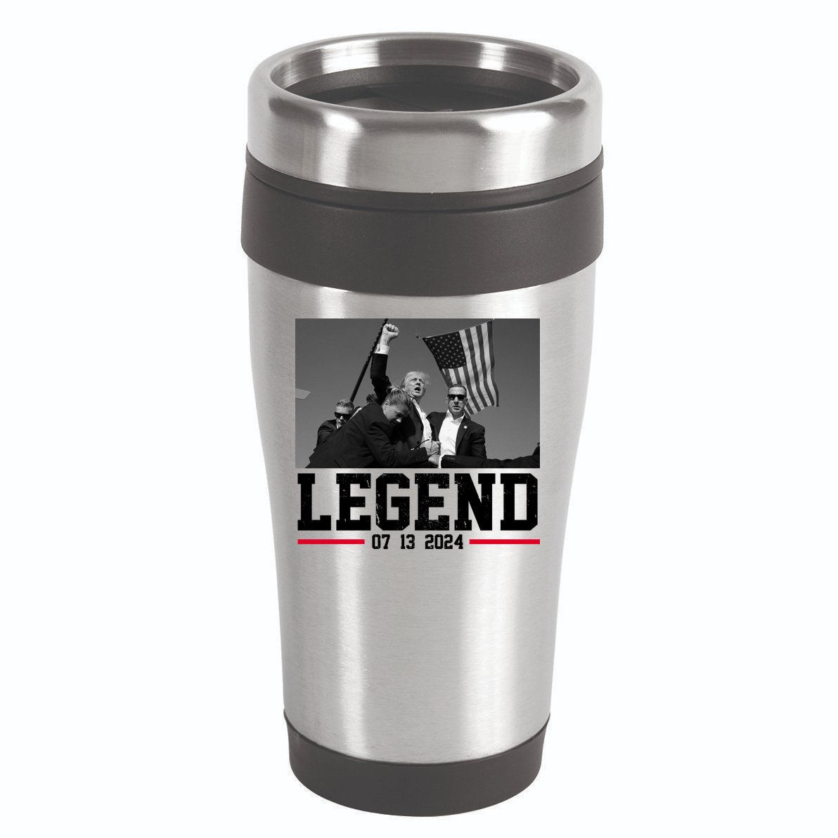 Donald Trump Legend 07/13/2024 Rally Pennsylvania 16oz Travel Tumbler