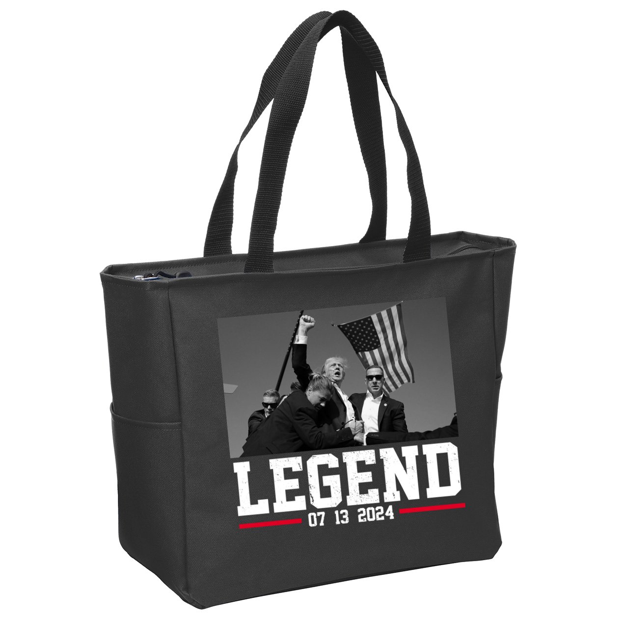 Donald Trump Legend 07/13/2024 Rally Pennsylvania Zip Tote Bag