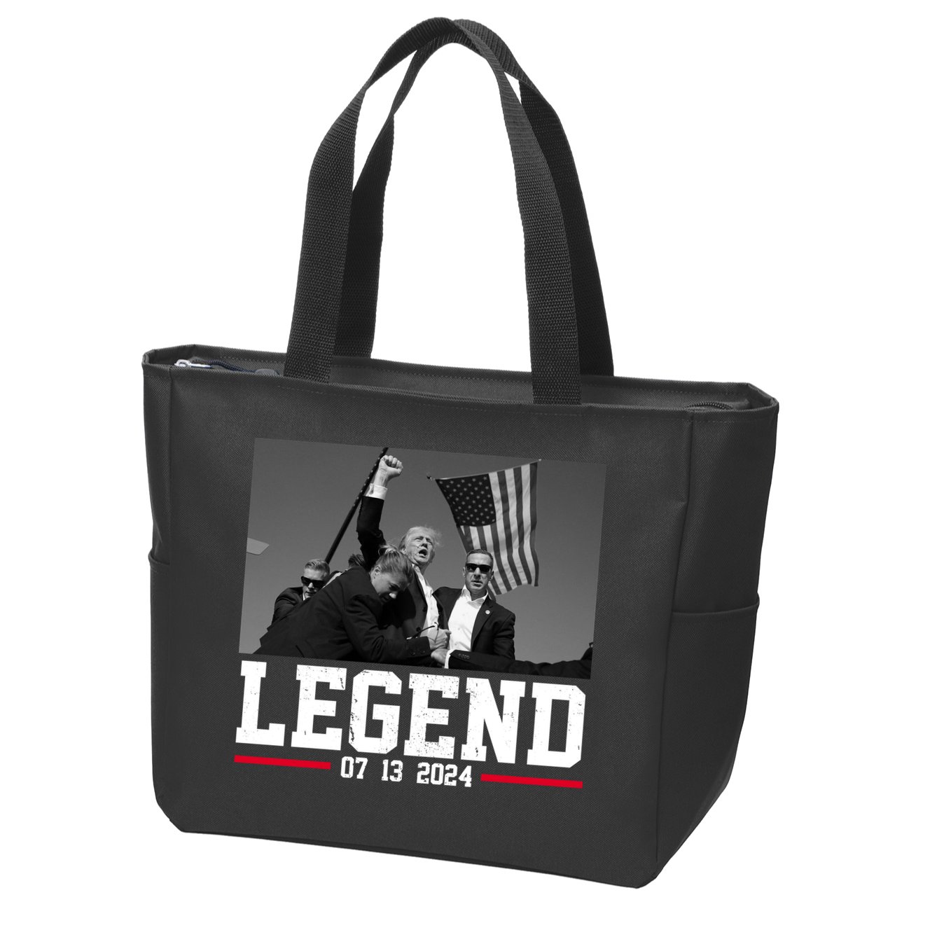 Donald Trump Legend 07/13/2024 Rally Pennsylvania Zip Tote Bag