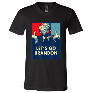 Donald Trump Let’s Go Brandon V-Neck T-Shirt