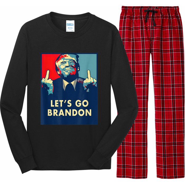 Donald Trump Let’s Go Brandon Long Sleeve Pajama Set