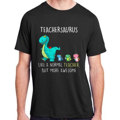 Dinosaurs Teachersaurus Like A Normal Teacher Adult ChromaSoft Performance T-Shirt