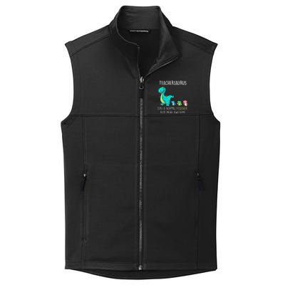 Dinosaurs Teachersaurus Like A Normal Teacher Collective Smooth Fleece Vest