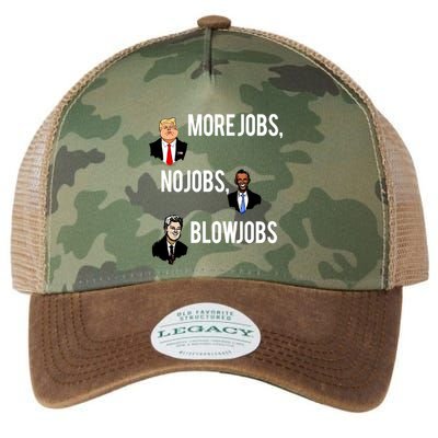 Donald Trump More Jobs Obama No Jobs Bill Clinton Blow Jobs Legacy Tie Dye Trucker Hat