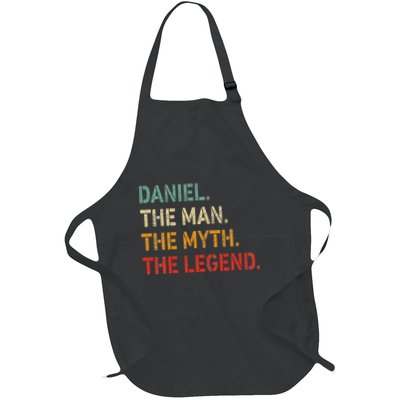 Daniel The Man The Myth The Legend Funny Idea Daniel Full-Length Apron With Pockets