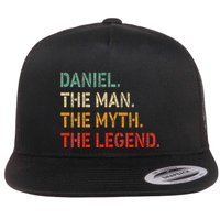 Daniel The Man The Myth The Legend Funny Idea Daniel Flat Bill Trucker Hat