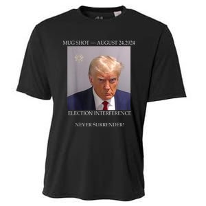 Donald Trump Mug Shot August 24 2024 Election Interference Cooling Performance Crew T-Shirt