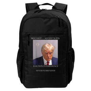 Donald Trump Mug Shot August 24 2024 Election Interference Daily Commute Backpack