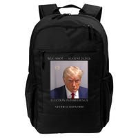 Donald Trump Mug Shot August 24 2024 Election Interference Daily Commute Backpack