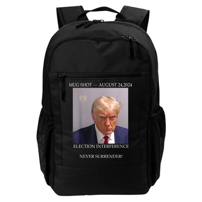 Donald Trump Mug Shot August 24 2024 Election Interference Daily Commute Backpack